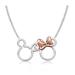 Disney Jewelry | Disney Mickey & Minnie Interlocking Necklace 925 Sterling Silver | Color: Silver | Size: Os