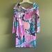 Lilly Pulitzer Dresses | Lilly Pulitzer Trisha Dress Off The Shoulder Size Small | Color: Blue/Pink | Size: S