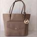 Michael Kors Bags | Michael Kors Large Jet Set Nylon Tote | Color: Tan | Size: 12" X 11" X 6"