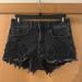 American Eagle Outfitters Shorts | American Eagle Outfitters Women’s Hi Rise Shortie Lace Jean Shorts Black Size 2 | Color: Black | Size: 2