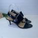 Coach Shoes | Coach Marla Patent Leather Black Heeled Double Strap Sandals Size 6.5b | Color: Black | Size: 6.5