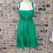 Anthropologie Dresses | Anthro Maeve Court Fit Flare Apron Dress Green 10 | Color: Green | Size: 10