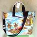 Coach Bags | Coach Tote 38 With Hawaiian Print:Nwt Blue/Multi Ck261 | Color: Blue | Size: 15" X 13 1/2" X 7"