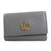 Gucci Accessories | Gucci Gucci Key Case Gg Marmont Leather/Metal Gray/Gold Unisex 456118 E56067f | Color: Gold | Size: Os