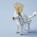 Anthropologie Holiday | Anthropologie Regal Poodle Ornament | Color: Gold/White | Size: Os