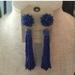 Anthropologie Jewelry | Anthro Royal Blue Drop Earrings | Color: Blue | Size: Os