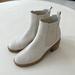 Anthropologie Shoes | Anthropologie Silent D White Heeled Booties Size 40 | Color: White | Size: 40