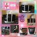 Victoria's Secret Bags | Brand New Victoria Secret Black & Silver Tote W/ Pink Trim & Detachable Strap | Color: Black/Silver | Size: Os