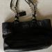 Coach Bags | Coach Madison East West Tote Bag Chain Strap Black Leather Vintage #14111 | Color: Black | Size: Os