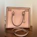 Michael Kors Bags | Michael Kors Large Light Pink Messenger/Tote Bag W/Coa | Color: Cream/Pink | Size: Os