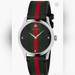 Gucci Accessories | G-Timeless Leather Strap Watch, 38mm Gucci | Color: Black/Silver | Size: Os