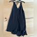 Free People Dresses | Free People - Black Cotton Simple Tunic Dress - Scalloped Hem. Small | Color: Black | Size: S