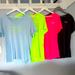 Under Armour Tops | *4* Shirts Under Armour 2-Xxl 2-Xl.. V Neck Heat Gear S/S Tees 3-Nwt 1-Nwot | Color: Blue/Green/Pink | Size: 2- Xl 2-Xxl