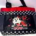 Disney Bags | Disney Minnie Mouse Black/Red & Whit Polka Dot Nylon Tote | Color: Black/Red | Size: Os