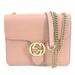 Gucci Bags | Gucci Crossbody Shoulder Bag Leather/Metal Pink Beige/Gold Ladies 510304 | Color: Pink | Size: Os