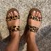 J. Crew Shoes | J Crew Leopard Print Sandals | Color: Black/Tan | Size: 7