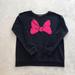 Disney Tops | Disney Store Minnie Mouse Quilted Bow Sweatshirt, Women's Size Xl Euc | Color: Black/Red | Size: Xl