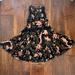 Free People Dresses | Free People Intimately Halter Neck Black Floral Print Mini Dress | Color: Black | Size: M