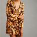 Anthropologie Dresses | Maeve Bell Sleeve Mini Dress Sz Xs | Color: Brown/Orange | Size: Xs