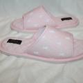 Polo By Ralph Lauren Shoes | New Polo Ralph Lauren Women's Slip On Logo Pink Slippers | Color: Pink/White | Size: Various