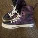 Converse Shoes | Converse Purple Patent Leather High Tops Womens Size 5.5 | Color: Black/Purple | Size: 5.5