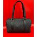 Gucci Bags | Gucci Gg Black Leather Canvas Small Charmy Boston Jacquard Handbag Authenticated | Color: Black | Size: Small