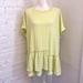 Free People Swim | Free People Beach Mini Dress Cover Up Green Nwt | Color: Yellow | Size: S