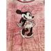 Disney Tops | Disney T-Shirt Red Minnie Mouse Burnout Short Sleeve Woman's Junior Size M | Color: Red | Size: M