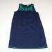 J. Crew Dresses | J. Crew Women's Embroidered Linen Cotton Shift Dress Medium Navy Blue Green M | Color: Blue/Green | Size: M