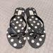 Kate Spade Shoes | Kate Spade - Black & White Polka Dot Flip Flops | Color: Black/White | Size: 7