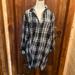 Madewell Dresses | Madewell Plaid Shirtdress | Color: Black/White | Size: M