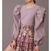 Anthropologie Tops | Anthropologie - Puff-Sleeved Top | Color: Purple | Size: S