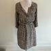 Anthropologie Dresses | Anthropologie Fei Silk Printed Belted Dress | Color: Black/Cream | Size: Xs