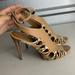 Coach Shoes | Coach Jody Stiletto Heels Women's Tan /Python Print Ankle Strap Heels Size 9.5 | Color: Tan | Size: 9.5