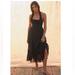 Free People Dresses | Free People Taking Sides Open Tie Back Maxi Dress | Color: Black | Size: S