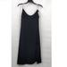 J. Crew Dresses | J.Crew Silk Ruffled Scoop Neck Sleeveless Side Spilt Midi Slip Dress Small Black | Color: Black | Size: S