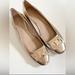 Tory Burch Shoes | **Sale Tory Burch Gigi Gold Dress Mirror Metallic Round Toe Flats Like New Size6 | Color: Gold | Size: 6