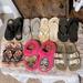 Michael Kors Shoes | 7 Pairs! Girls Summer Shoes Flip Flops Sandals Slippers Size 13-1 Guc | Color: Pink/Silver | Size: 13.5g