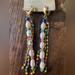 Anthropologie Jewelry | Anthropologie Multicolor Beaded & Pearl Dangling Earrings | Color: Blue/White | Size: Os
