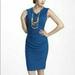 Anthropologie Dresses | Anthropology Deletta Blue Rouched Jersey Knee Xs | Color: Blue | Size: Xs