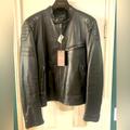 Gucci Jackets & Coats | Beautiful Men’s Gucci Leather And Wool Biker Jacket. | Color: Black | Size: Us 46