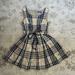Burberry Dresses | Burberry Plaid Cord-Tie Dress | Color: Cream | Size: 0p