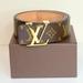 Louis Vuitton Accessories | Authentic Lv Monogram Initiales Belt | Color: Brown/Gold | Size: 80cm / 32" Us Pant Size 4-6