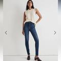 Madewell Jeans | Madewell 9” High Rise Skinny Jeans In Dark Denim | Color: Blue | Size: 25p