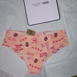 Pink Victoria's Secret Intimates & Sleepwear | (Xl) Pink No-Show Christmas Cheekster Panty Victoria's Secret | Color: Pink/Red | Size: Xl