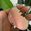 Ray-Ban Accessories | Authentic Rayban Rose Gold Mirrored Aviator Sunglasses | Color: Pink | Size: Os