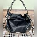 Burberry Bags | Burberry Authentic Nylon Mega Tote Leather Handle/Corners Nova Check Inside Ec | Color: Black/Gray | Size: 15 X 13