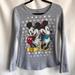 Disney Tops | Disney Gray Mickey And Minnie Mouse Long-Sleeve Top, L | Color: Gray | Size: L