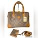 Gucci Bags | Gucci Vintage Gg Micro Guccissima Boston Bag Comes W/ Crossbody Strap & Wallet | Color: Brown/Cream | Size: Os