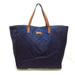 Gucci Bags | Gucci Gg Monogram Navy Blue Nylon Tote Leather Strap Shoulder Bag | Color: Blue/Brown | Size: Os